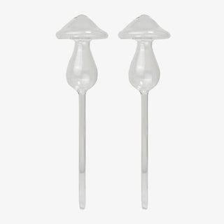 Mushroom Self-Watering Glass Planter Set