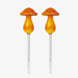 Mushroom Self-Watering Glass Planter Set