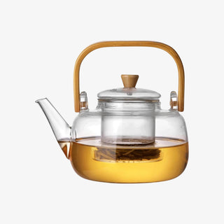 Bamboo & Borisil Glass Tea Kettle with Infuser