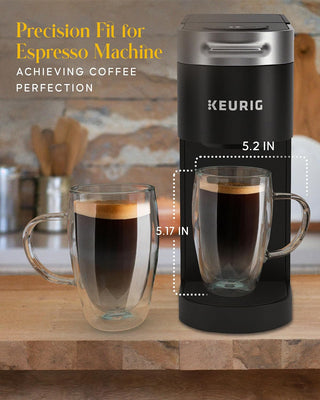 Double Wall Glass Mug with Lid
