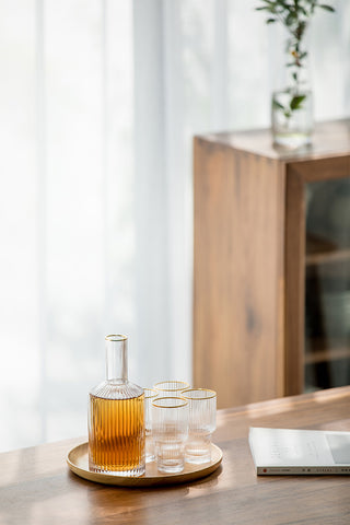 Crystal Glass Set - Gold - Filtrum Home