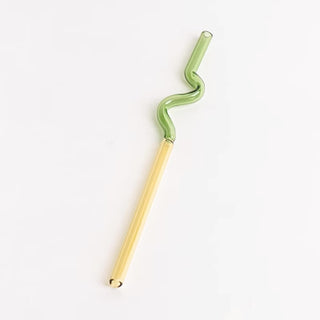 Curvy Glass Straw Set - Filtrum Home