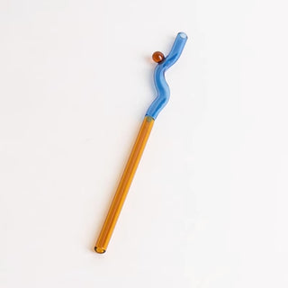 Curvy Glass Straw Set - Filtrum Home