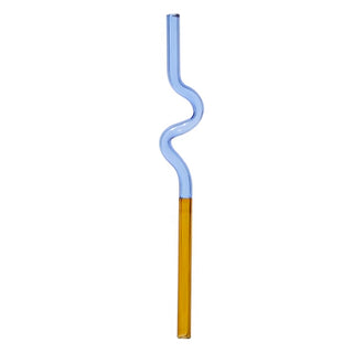 Curvy Glass Straw Set - Filtrum Home