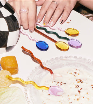Retro Glass Spoon Set - Filtrum Home