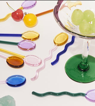 Curvy Glass Spoon Set - Filtrum Home