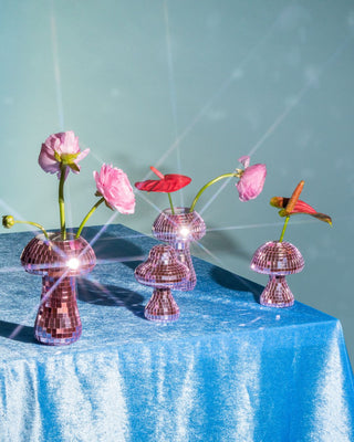 Mushroom Disco Vase - Pink - Filtrum Home