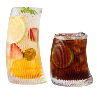 Ribbed Curvy Glass - Filtrum Home