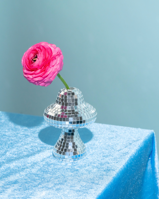 Mushroom Disco Vase - Silver - Filtrum Home