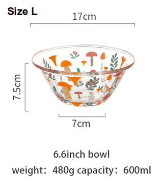 Mushroom Glass Bowl - Filtrum Home