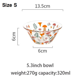 Mushroom Glass Bowl - Filtrum Home