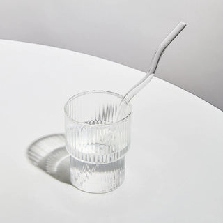Wavy Glass Straw Set - Filtrum Home