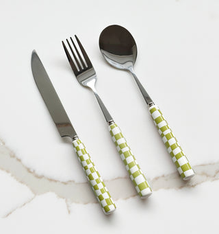 Checkered Flatware Set - Filtrum Home