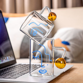 Abstract Glass Mug - Filtrum Home