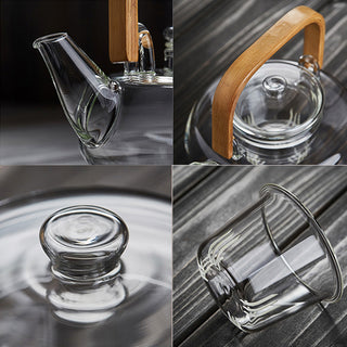 Bamboo & Glass Tea Kettle - Filtrum Home