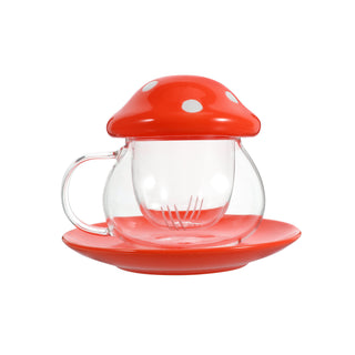 Mushroom Tea Infuser Glass - Filtrum Home