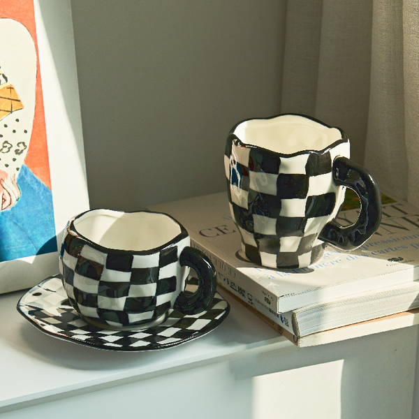 Checkered Mug Set - Filtrum Home