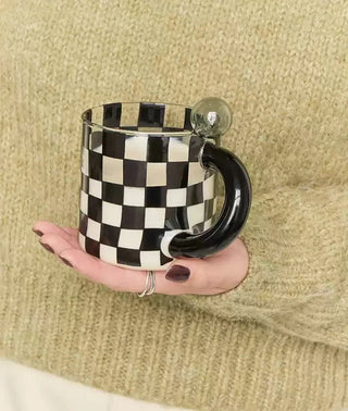 Retro Dot Mug - Checkered - Filtrum Home