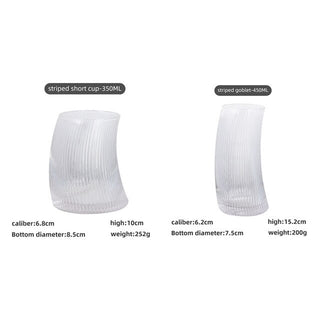 Ribbed Curvy Glass - Filtrum Home