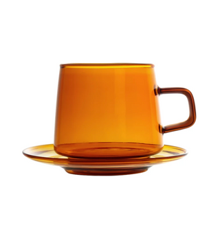 Filtrum Home Glass Mug & Saucer Set is $29.99