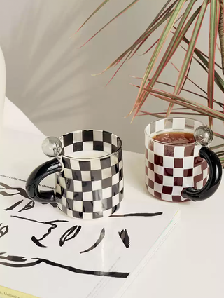 Retro Dot Mug - Checkered - Filtrum Home