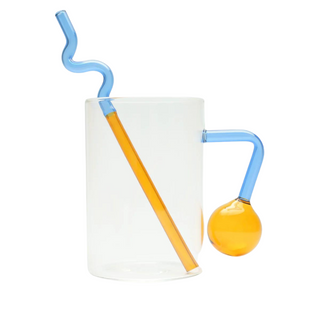 Abstract Mug Blue Amber - Filtrum Home