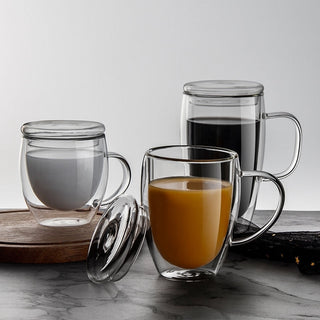 Filtrum Home Glass Mug with Lid is $18.99