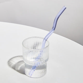 Wavy Glass Straw Set - Filtrum Home