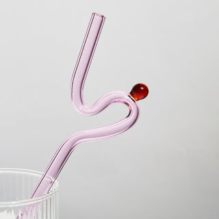 Filtrum Home Curvy Glass Straws - Handmade is $9.99