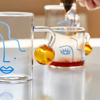 Abstract Glass Mug - Filtrum Home