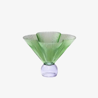 Fancy Ribbed Martini Glass