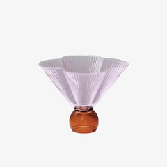 Fancy Ribbed Martini Glass