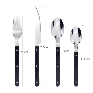 24Pcs France Style Fashion Cutlery Set 18/10 Stainless Steel Gift Flatware 304 Knife Fork Spoon Dinnerware for 6 Drop Shipping - Filtrum Home