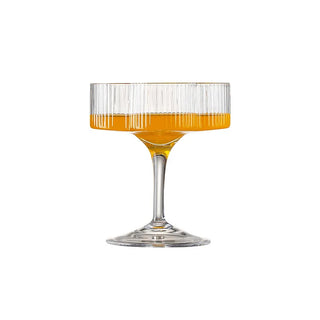 Flower Ribbed Drink Glass