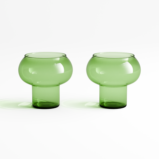 Bubble Drink Glass - Green