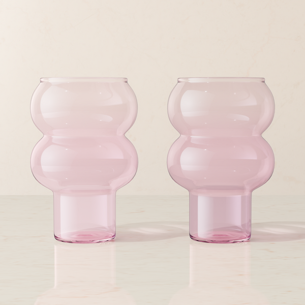 Bubble Drink Glass Set - Tall