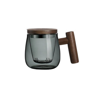 Charcoal Tea Infuser Wood Handl