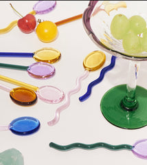 Curvy Glass Spoon Set - Filtrum Home