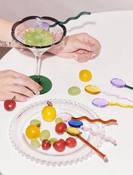 Curvy Glass Spoon Set - Filtrum Home