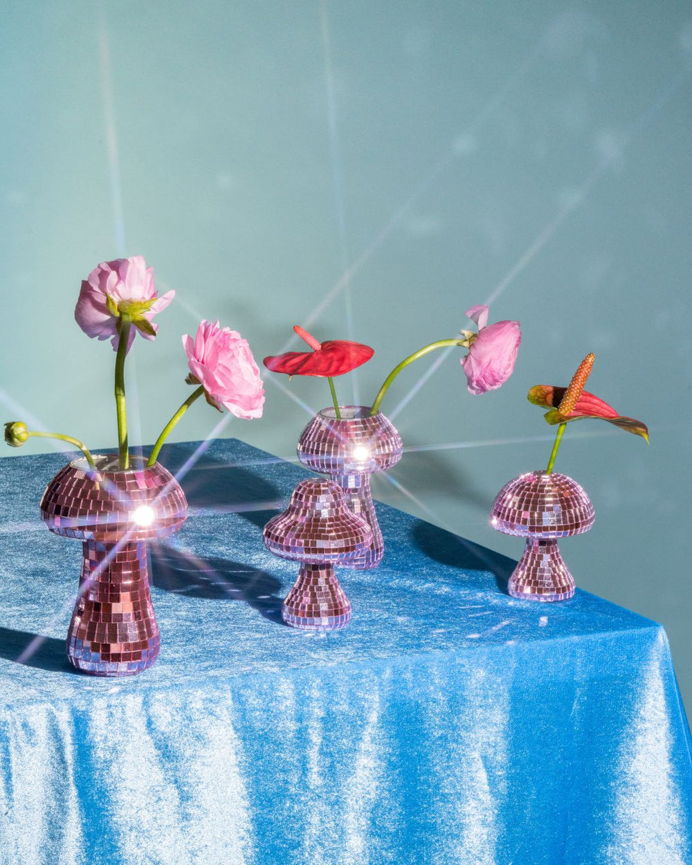 Mushroom Disco Vase - Pink - Filtrum Home