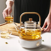 Bamboo & Glass Tea Kettle - Filtrum Home