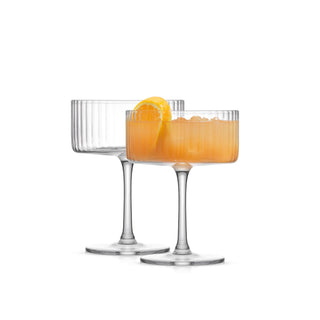 Ribbed Martini Coupe Glass - Set of 2 - Filtrum Home