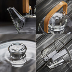 Bamboo & Glass Tea Kettle - Filtrum Home