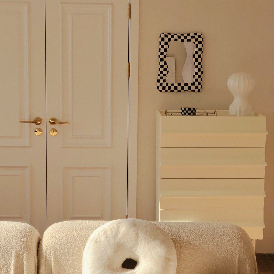 Checkered Wavy Mirror - Filtrum Home