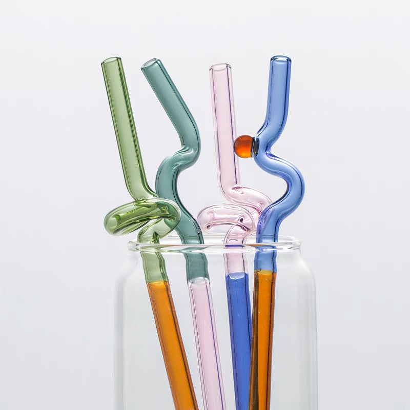 Glass straw set is now available on my site and ! They are