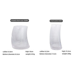 Ribbed Curvy Glass - Filtrum Home