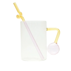 Abstract Mug Pink Yellow - Filtrum Home