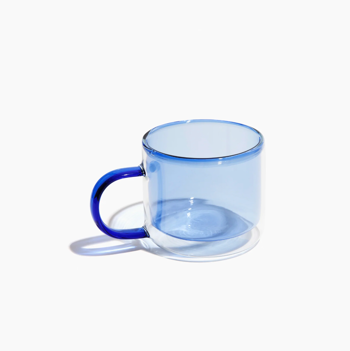 Clear Square Glass Cup with Colorful Handle – Nazmeen Decor