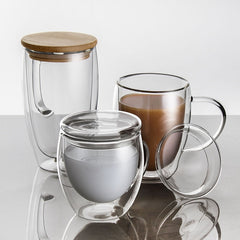 Filtrum Home Glass Mug with Lid is $18.99