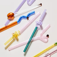 Filtrum Home Curvy Glass Straws - Handmade is $9.99
